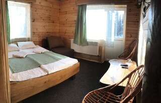Отель Alpin Eco Chalet & Wellness Драгобрат Двухместный номер с 1 кроватью или 2 отдельными кроватями и балконом-2